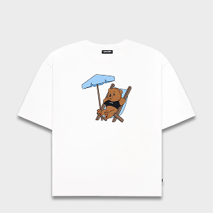 Vacay Bear T-Shirt White