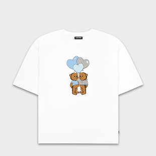 Valentines Bear T-Shirt White