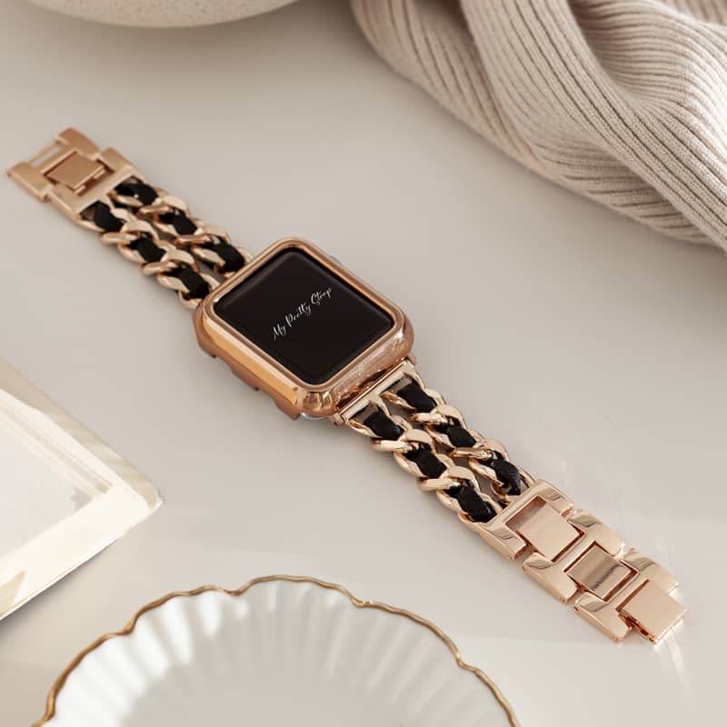Black & Gold - Apple Watch Strap