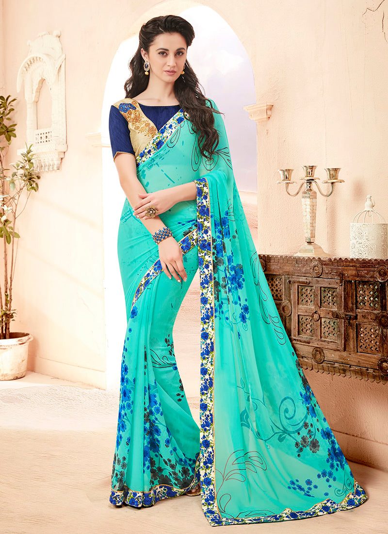 cream pink designer casual saree