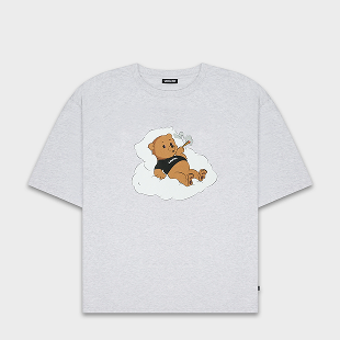 Clouds Bear T-Shirt Heather Grey