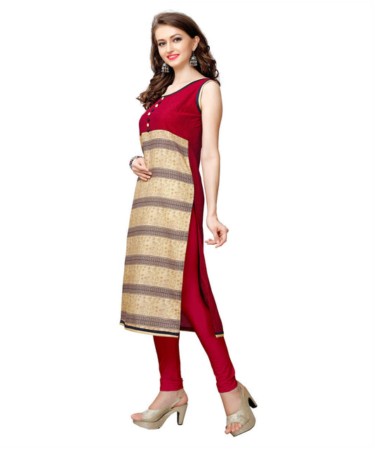 Multi Color Silk Printed Kurti...