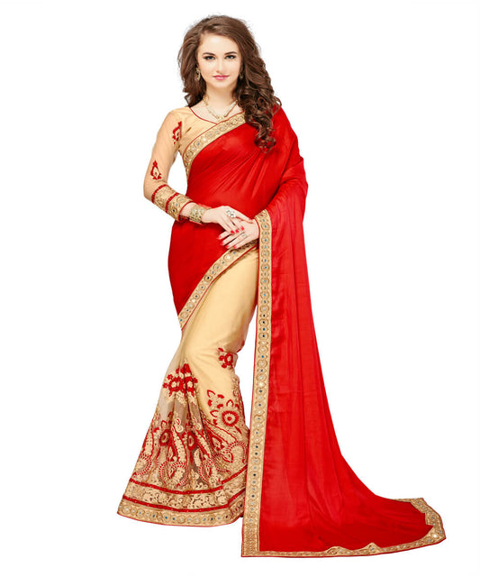 Red and Beige Colored Fashionable Heavy ...