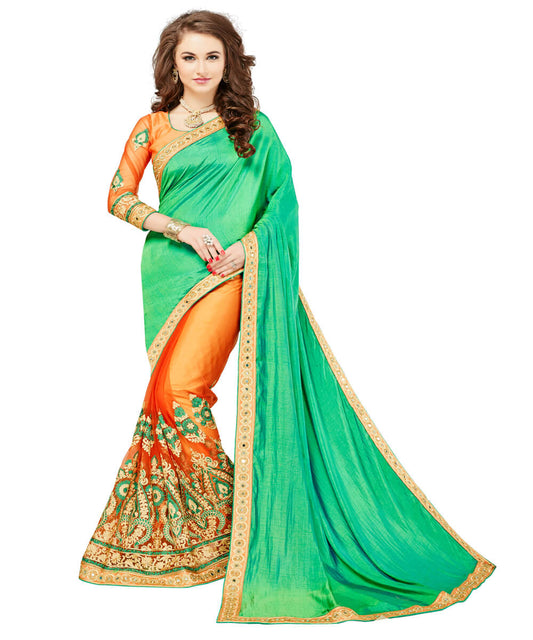 Orange And Green Colored Fashionable Hea...