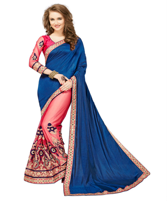 Navy And Pink Colored Fashionable Heavy ...