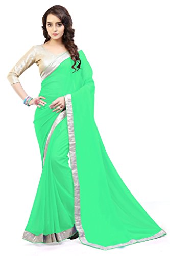 plain light green casual saree