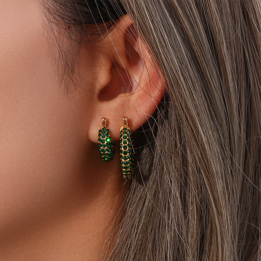 Pavé Duo Hoops
