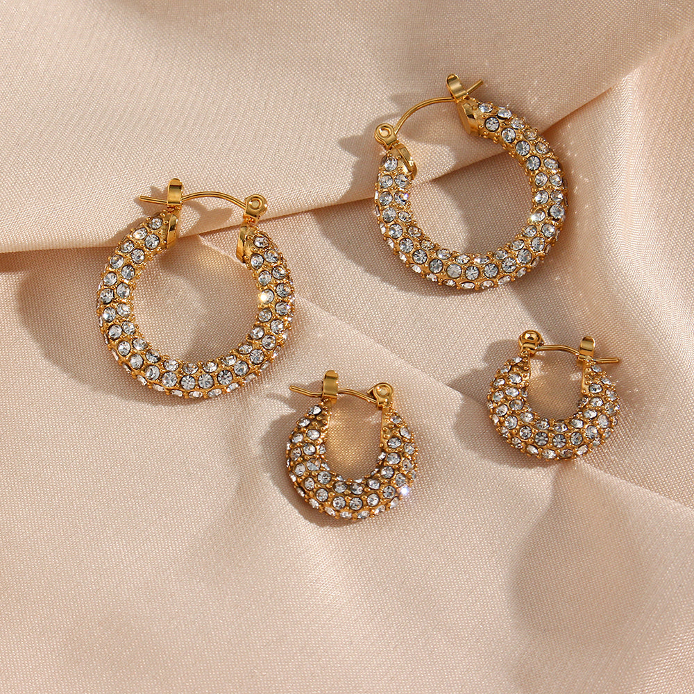 Pavé Duo Hoops