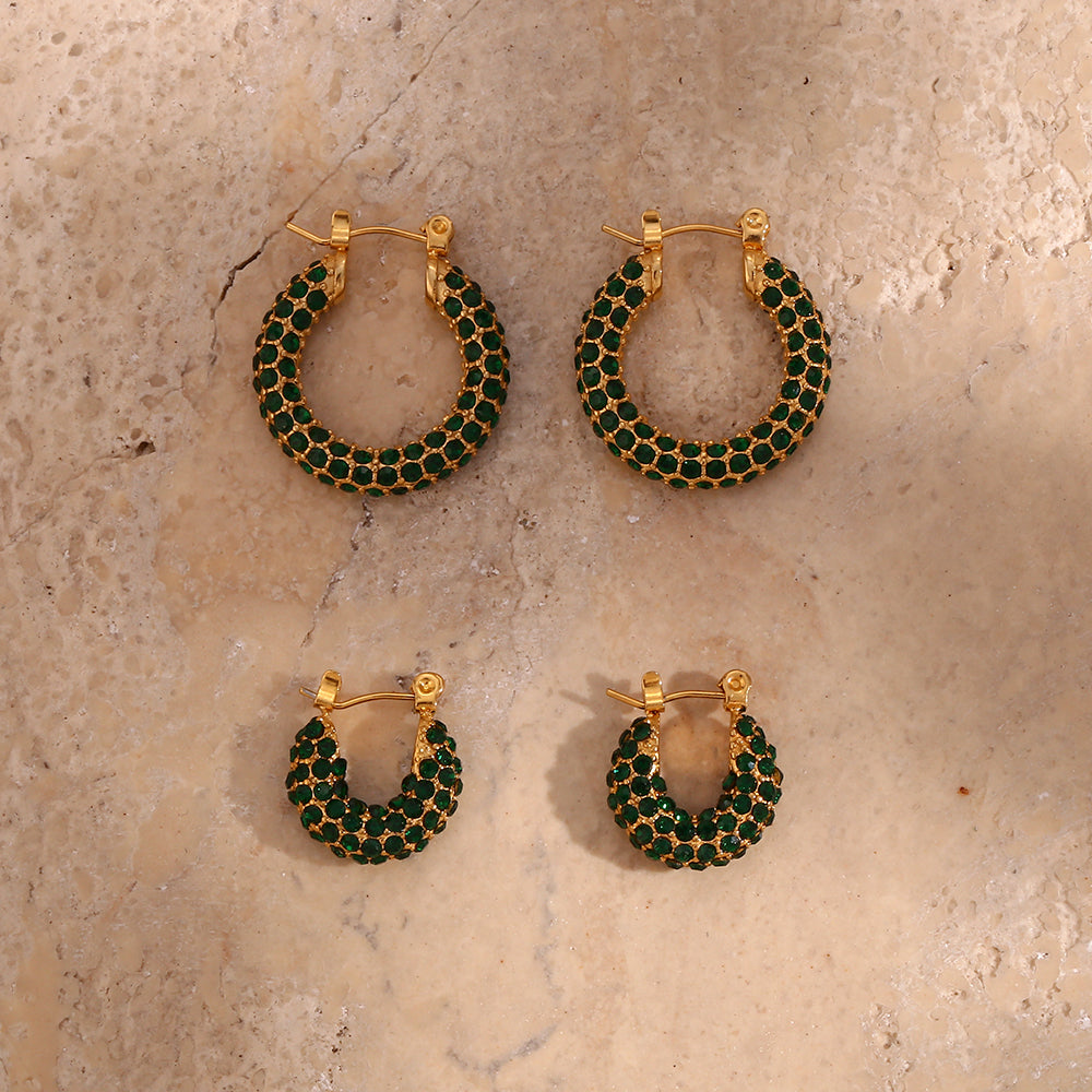 Pavé Duo Hoops